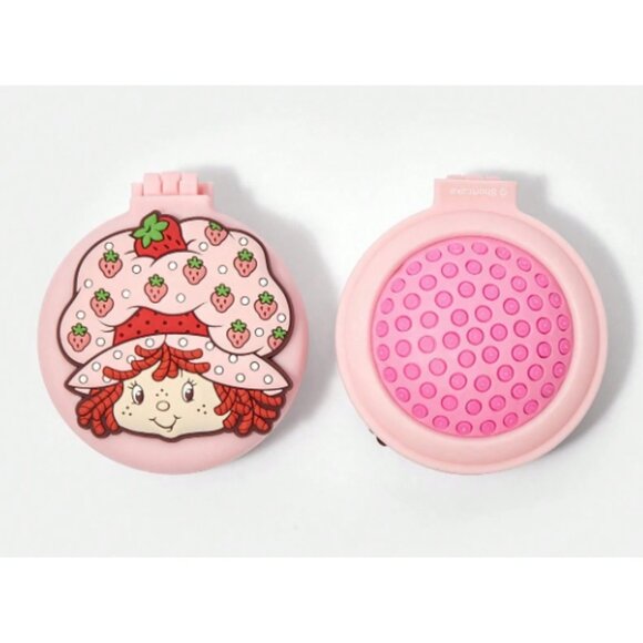 Strawberry Shortcake Compact Mirror Cute Foldable Makeup Mirror Travel Accessory - Picture 3 of 4